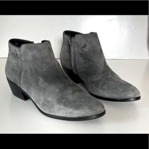Sam Edelman Grey Suede Ankle Boot Sz 9 Western Bootie